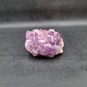 Natural Amethyst Crystal Cluster Tea Light Candle Holder Purple Geode Specimen